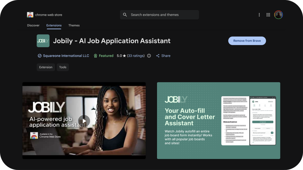 Jobily project preview